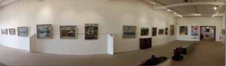 MUSEE E. BOUDIN. La salle consacrée à Driès, Gernez, Herbo, Saint-Delis et Bigot, cinq artistes contemporains ayant vécu et réalisé la plupart de leur oeuvre à Honfleur.